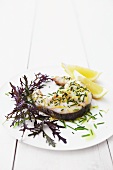 Hake with chives and lemon