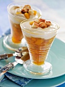 Mango compote with mascarpone cream