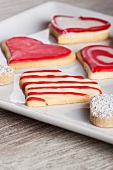 Assorted Christmas cookies on a plate