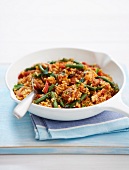 Paella with brown rice