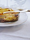 Hachis parmentier made with duck and Emmental cheese
