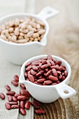 Kidney beans and pinto beans