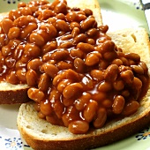 Toast mit Baked Beans