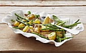Potato salad with tuna and green beans