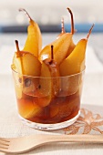 Caramelised pears