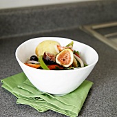 Bowl of Roasted Vegetables with Figs