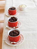 Gebackene Schokoladenpuddings