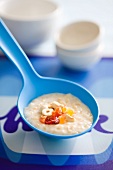 Porridge with dried fruits and nuts