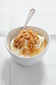 Greek yogurt with walnuts and honey