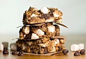 S'mores Bars; Stacked