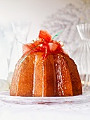 Baba Limoncello (a yeast cake drenched with lemon liqueur)