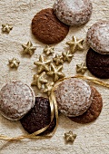 Gingerbread biscuits and Christmas decorations