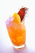 A rambutan and mango mojito