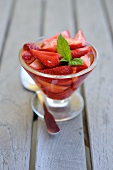 Strawberries with Pineau (France)