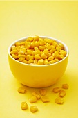 Sweetcorn in a yellow bowl
