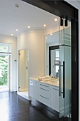 A modern bathroom