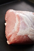 Raw pork joint for roasting