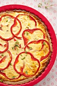 Vegetable tart with peppers