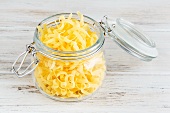 A jar of corn tagliatelle