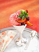 Damson yogurt ice cream