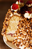 Sliced Frankfurt Crown Cake (close-up)