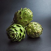 Three artichokes