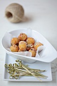 Deep-fried cheese balls