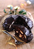 Panpepato (Italian chocolate and almond cake)