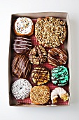 Box of Assorted Doughnuts; From Above