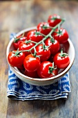 A bowl of cherry tomatoes