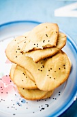 Naan bread with black caraway