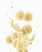 Bananensaft-Splash