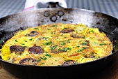 Frittata con la salsiccia (Italian sausage omelette)