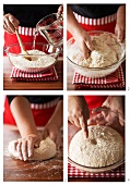 Making yeast dough (German voice-over)