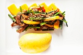 Mango fried duck