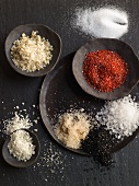 Various types of salt