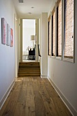 Hardwood floors in hallway