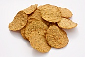 Pile of Falafel Chips on a White Background