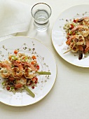 Two Servings of Shrimp and Barley Salad