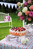 Berry trifle for a Jubilee party (England)
