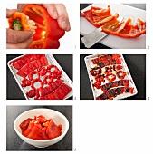 Steps for Making Roasted Red Peppers
