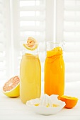 Grapefruit lemonade and clementine mimosa