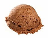 Scoop of chocolate ice cream, close-up