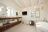 Clean modern bathroom