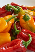 Red and yellow pointed peppers