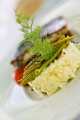 Risotto with wild asparagus and aniseed