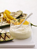 Grilled Vegetables with a Creamy Dip
