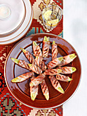 Chicory wrapped in Serrano ham with aioli
