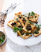 Plate of haloumi chili