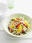 Close up of bowl of fruit salad